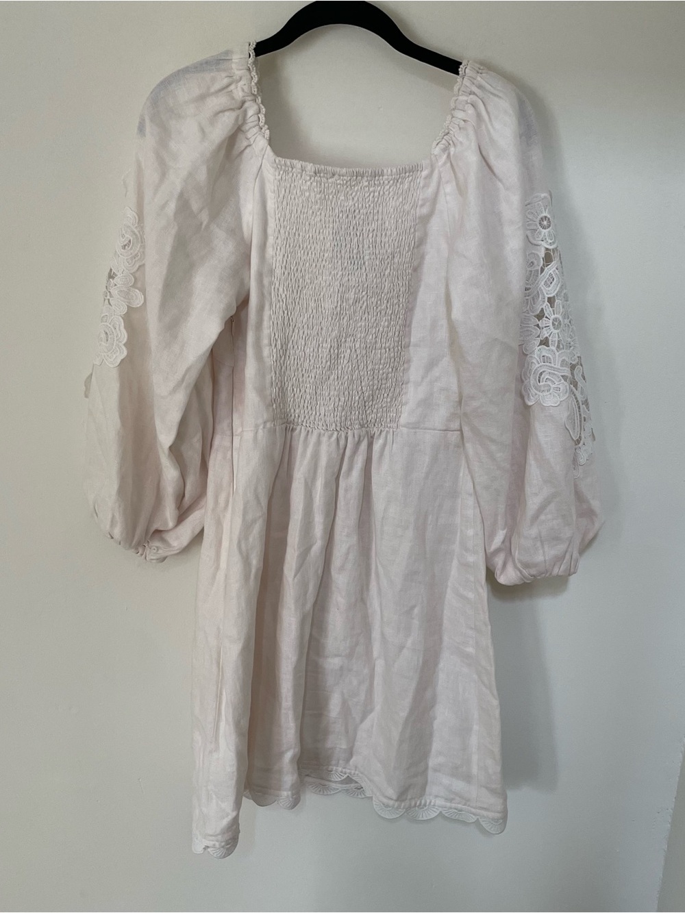 Farm Rio Embroidered Euroflax 100% Linen Mini Dress medium $260 - Picture 5 of 7